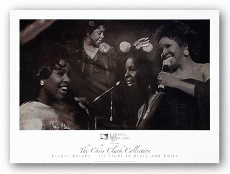 Gladys Knight Tri-Light in Black & White