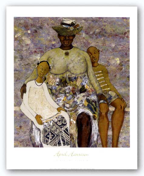 April Harrison artist, A resting place 1.  Black female artist.  Black fine art. African american wall art and prints. April Harrison art for sale.