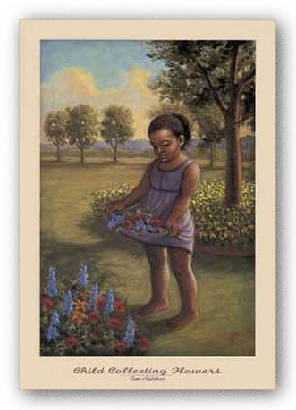 Child Collecting Flowers