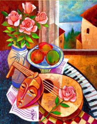 Still Life with Mandolin