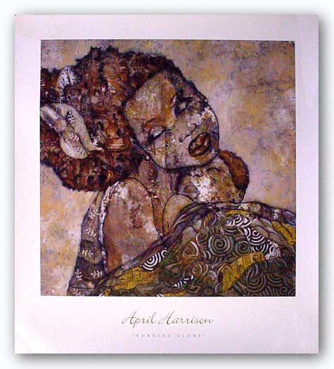 Morning Glory. April Harrison artist.  Black female artist.  Black fine art. African american wall art and prints. April Harrison art for sale.
