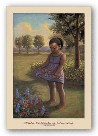 Child Collecting Flowers