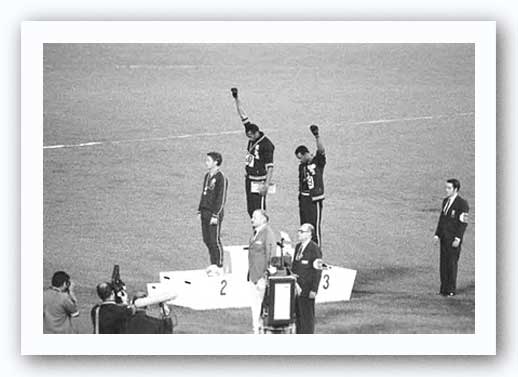 Black Power Olympic Medalists Mexico City 1968 Heritages Art   TEL2392 