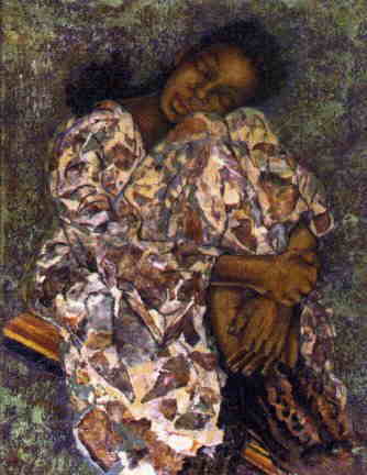 Dreamer. April Harrison artist.  Black female artist.  Black fine art. African american wall art and prints. April Harrison art for sale.