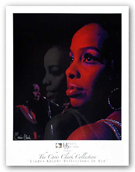 Gladys Knight Reflection in Red