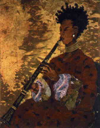 Her song. April Harrison artist.  Black female artist.  Black fine art. African american wall art and prints. April Harrison art for sale.